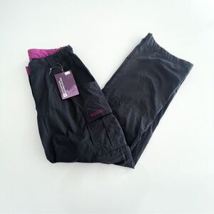 Mountain Warehouse Trek Convertible Trouser Pants Black Womens 8 Zip-Off Leg NWT